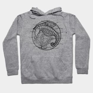 Seahorse art graphic Hoodie